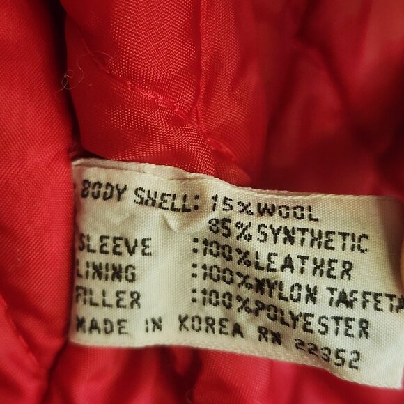 Vintage Forenza Jacket Mens Medium Old Friend University 58 Varsity 80s - Picture 12 of 16